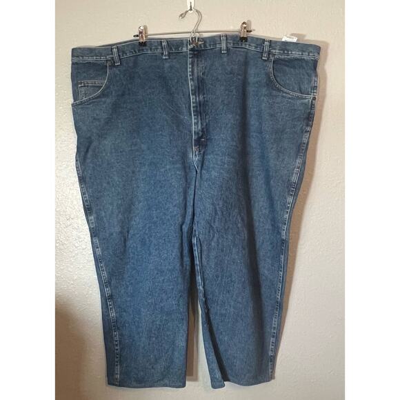 Wrangler Rugged Wear 58X24 Plus Denim Jeans Pants Bottoms Men - Picture 9 of 9